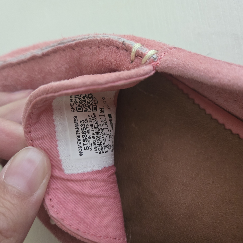 Sperry Pink Suede Tassel Loafers - Picture 5 of 6